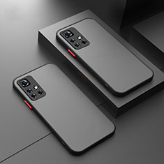 Coque Rebord Contour Silicone et Vitre Transparente Housse Etui pour Xiaomi Mi 11i 5G (2022) Noir