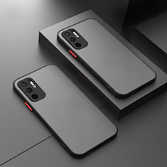 Coque Rebord Contour Silicone et Vitre Transparente Housse Etui pour Xiaomi Redmi Note 11 SE 5G Noir