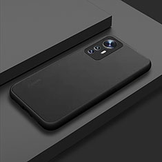 Coque Rebord Contour Silicone et Vitre Transparente Housse Etui pour Xiaomi Redmi Note 12S Noir