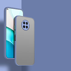 Coque Rebord Contour Silicone et Vitre Transparente Housse Etui pour Xiaomi Redmi Note 9 5G Gris Lavende