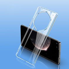 Coque Rebord Contour Silicone et Vitre Transparente Housse Etui W01L pour Huawei Honor Magic3 Pro+ Plus 5G Clair