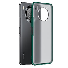 Coque Rebord Contour Silicone et Vitre Transparente Housse Etui WL1 pour Huawei Honor 50 Lite Vert