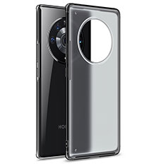 Coque Rebord Contour Silicone et Vitre Transparente Housse Etui WL1 pour Huawei Honor Magic3 Pro 5G Noir