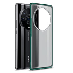 Coque Rebord Contour Silicone et Vitre Transparente Housse Etui WL1 pour Huawei Honor Magic3 Pro+ Plus 5G Vert