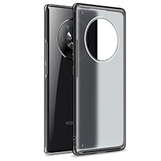 Coque Rebord Contour Silicone et Vitre Transparente Housse Etui WL1 pour Huawei Honor Magic4 5G Noir