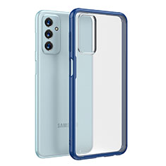 Coque Rebord Contour Silicone et Vitre Transparente Housse Etui WL1 pour Samsung Galaxy F23 5G Bleu