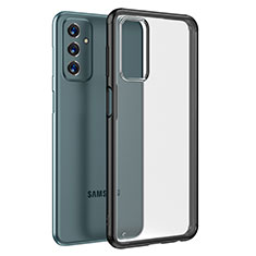 Coque Rebord Contour Silicone et Vitre Transparente Housse Etui WL1 pour Samsung Galaxy M23 5G Noir