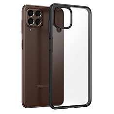 Coque Rebord Contour Silicone et Vitre Transparente Housse Etui WL1 pour Samsung Galaxy M33 5G Noir