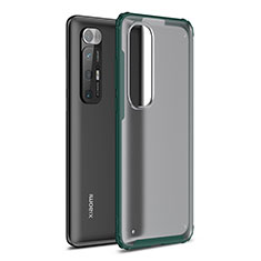 Coque Rebord Contour Silicone et Vitre Transparente Housse Etui WL1 pour Xiaomi Mi 10S 5G Vert