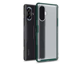 Coque Rebord Contour Silicone et Vitre Transparente Housse Etui WL1 pour Xiaomi Poco F3 GT 5G Vert