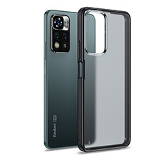 Coque Rebord Contour Silicone et Vitre Transparente Housse Etui WL1 pour Xiaomi Poco X4 NFC Noir