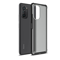 Coque Rebord Contour Silicone et Vitre Transparente Housse Etui WL1 pour Xiaomi Redmi K40 5G Noir