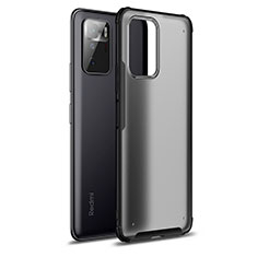 Coque Rebord Contour Silicone et Vitre Transparente Housse Etui WL1 pour Xiaomi Redmi Note 10 Pro 5G Noir