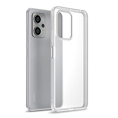 Coque Rebord Contour Silicone et Vitre Transparente Housse Etui WL1 pour Xiaomi Redmi Note 11T Pro+ Plus 5G Clair