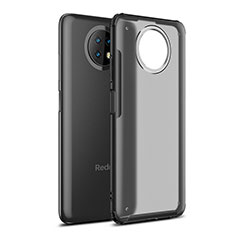 Coque Rebord Contour Silicone et Vitre Transparente Housse Etui WL1 pour Xiaomi Redmi Note 9 5G Noir