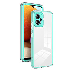 Coque Rebord Contour Silicone et Vitre Transparente Miroir Housse Etui H01P pour Motorola Moto G23 Vert