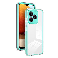 Coque Rebord Contour Silicone et Vitre Transparente Miroir Housse Etui H01P pour Realme C51 Vert