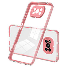 Coque Rebord Contour Silicone et Vitre Transparente Miroir Housse Etui H01P pour Xiaomi Poco X3 Or Rose