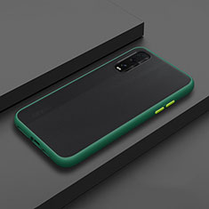 Coque Rebord Contour Silicone et Vitre Transparente Miroir Housse Etui H02 pour Oppo Find X2 Vert