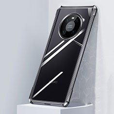 Coque Rebord Contour Silicone et Vitre Transparente Miroir Housse Etui M01 pour Huawei Mate 40E Pro 4G Noir
