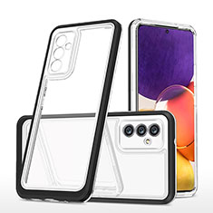 Coque Rebord Contour Silicone et Vitre Transparente Miroir Housse Etui MQ1 pour Samsung Galaxy A34 5G Noir