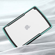 Coque Rebord Contour Silicone et Vitre Transparente Miroir Housse Etui pour Apple iPad 10.2 (2020) Vert