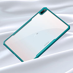 Coque Rebord Contour Silicone et Vitre Transparente Miroir Housse Etui pour Huawei MatePad 10.4 Cyan