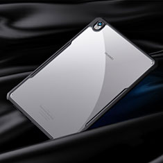 Coque Rebord Contour Silicone et Vitre Transparente Miroir Housse Etui pour Huawei MediaPad M6 8.4 Noir