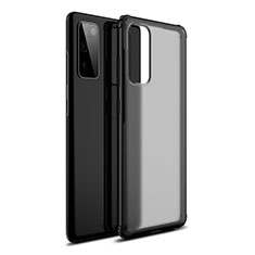 Coque Rebord Contour Silicone et Vitre Transparente Miroir Housse Etui pour Samsung Galaxy S20 FE 5G Noir