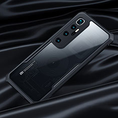 Coque Rebord Contour Silicone et Vitre Transparente Miroir Housse Etui pour Xiaomi Mi 10 Ultra Noir