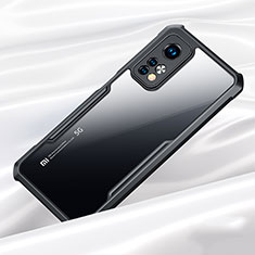Coque Rebord Contour Silicone et Vitre Transparente Miroir Housse Etui pour Xiaomi Mi 10T 5G Noir