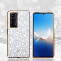 Coque Silicone et Plastique Housse Etui Protection Integrale 360 Degres Bling-Bling pour Huawei Honor Magic Vs2 5G Argent