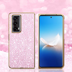 Coque Silicone et Plastique Housse Etui Protection Integrale 360 Degres Bling-Bling pour Huawei Honor Magic Vs2 5G Rose