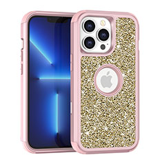 Coque Silicone et Plastique Housse Etui Protection Integrale 360 Degres Bling-Bling YJ1 pour Apple iPhone 13 Pro Max Mixte