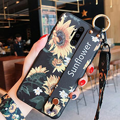 Coque Silicone Fleurs Souple Couleur Unie Etui Housse K01 pour OnePlus 8 Pro Orange