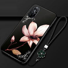 Coque Silicone Fleurs Souple Couleur Unie Etui Housse pour Huawei Nova 8 5G Mixte