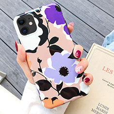 Coque Silicone Fleurs Souple Couleur Unie Etui Housse S03 pour Apple iPhone 11 Mixte