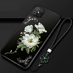 Coque Silicone Fleurs Souple Couleur Unie Etui Housse S03 pour Huawei Nova 8 SE 5G Noir