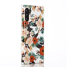 Coque Silicone Fleurs Souple Couleur Unie Etui Housse S03 pour Samsung Galaxy Note 10 Mixte