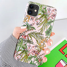 Coque Silicone Fleurs Souple Couleur Unie Etui Housse S09 pour Apple iPhone 11 Vert