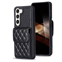 Coque Silicone Gel Motif Cuir Housse Etui BF5 pour Samsung Galaxy S24 Plus 5G Noir