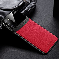 Coque Silicone Gel Motif Cuir Housse Etui FL1 pour Samsung Galaxy S20 FE 5G Rouge