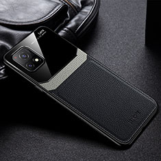 Coque Silicone Gel Motif Cuir Housse Etui FL1 pour Vivo iQOO U3 5G Noir