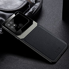 Coque Silicone Gel Motif Cuir Housse Etui FL1 pour Xiaomi Poco C40 Noir