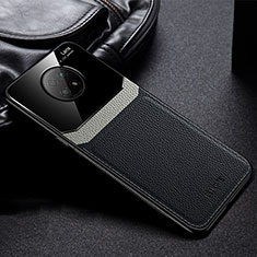 Coque Silicone Gel Motif Cuir Housse Etui FL1 pour Xiaomi Redmi Note 9 5G Noir