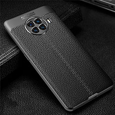 Coque Silicone Gel Motif Cuir Housse Etui H01 pour Oppo Ace2 Noir