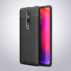 Coque Silicone Gel Motif Cuir Housse Etui H01 pour Xiaomi Mi 9T Pro Noir