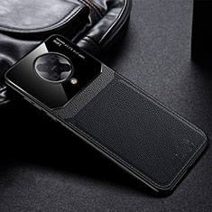 Coque Silicone Gel Motif Cuir Housse Etui H01 pour Xiaomi Redmi K30 Pro Zoom Noir