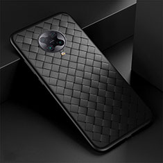 Coque Silicone Gel Motif Cuir Housse Etui H02 pour Xiaomi Redmi K30 Pro Zoom Noir