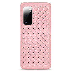 Coque Silicone Gel Motif Cuir Housse Etui H03 pour Samsung Galaxy S20 5G Rose